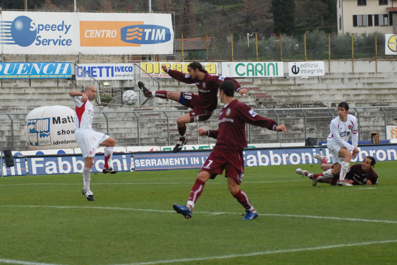 il gol di Miglietta al Perugia nel febbraio 2008